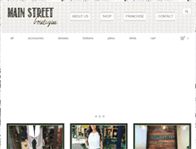 Tablet Screenshot of mainstboutique.com